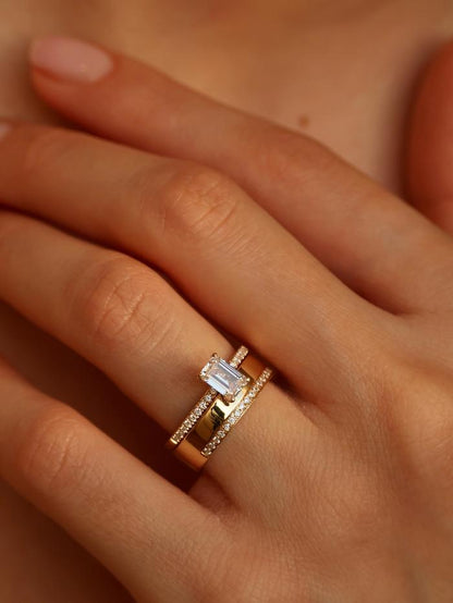 Marquise Cut Cluster Styled Lab Grown Wedding Band