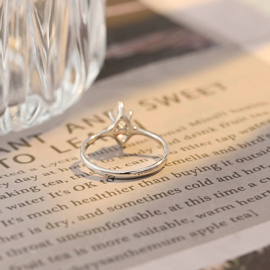 Stunning 2.0 CT Marquise Moissanite Engagement Ring with Solitaire Design 2