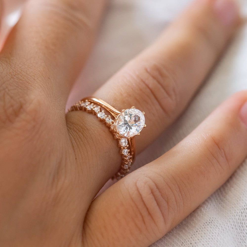 0.37 CT Round Full Eternity Lab Grown Diamond Wedding Band