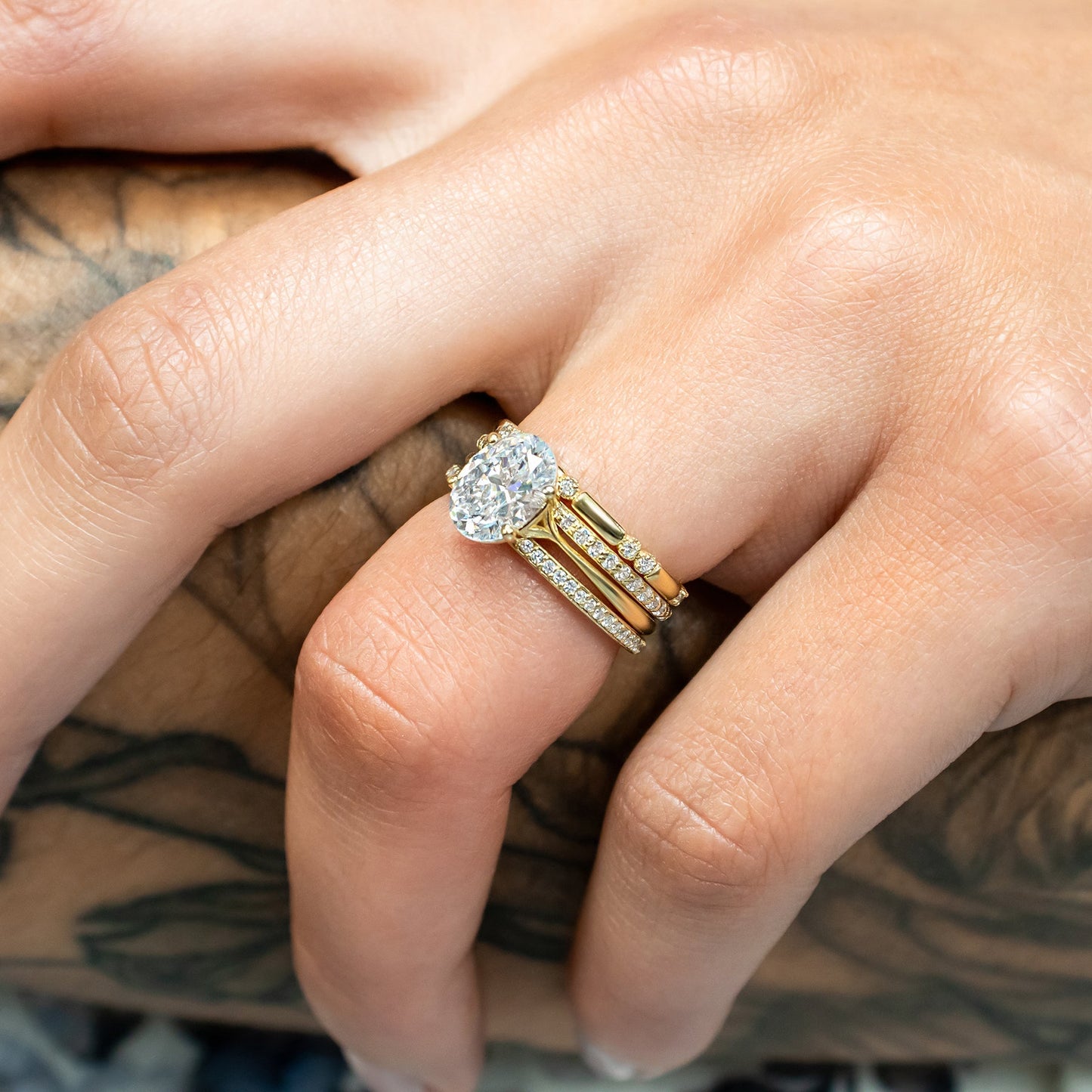 0.37 CT Round Full Eternity Lab Grown Diamond Wedding Band