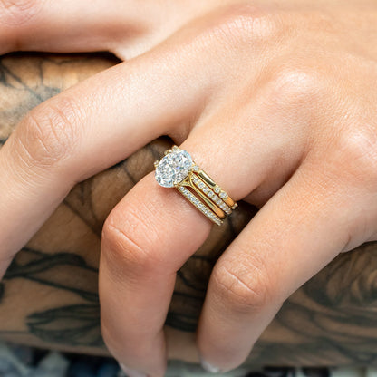 0.37 CT Round Full Eternity Lab Grown Diamond Wedding Band