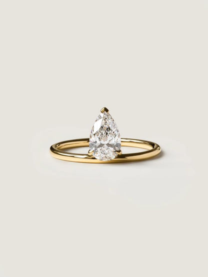 Marquise Cut Cluster Styled Lab Grown Diamond Engagement Ring