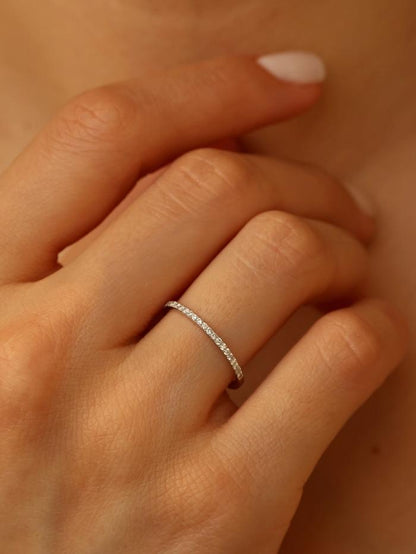Marquise Cut Cluster Styled Lab Grown Wedding Band
