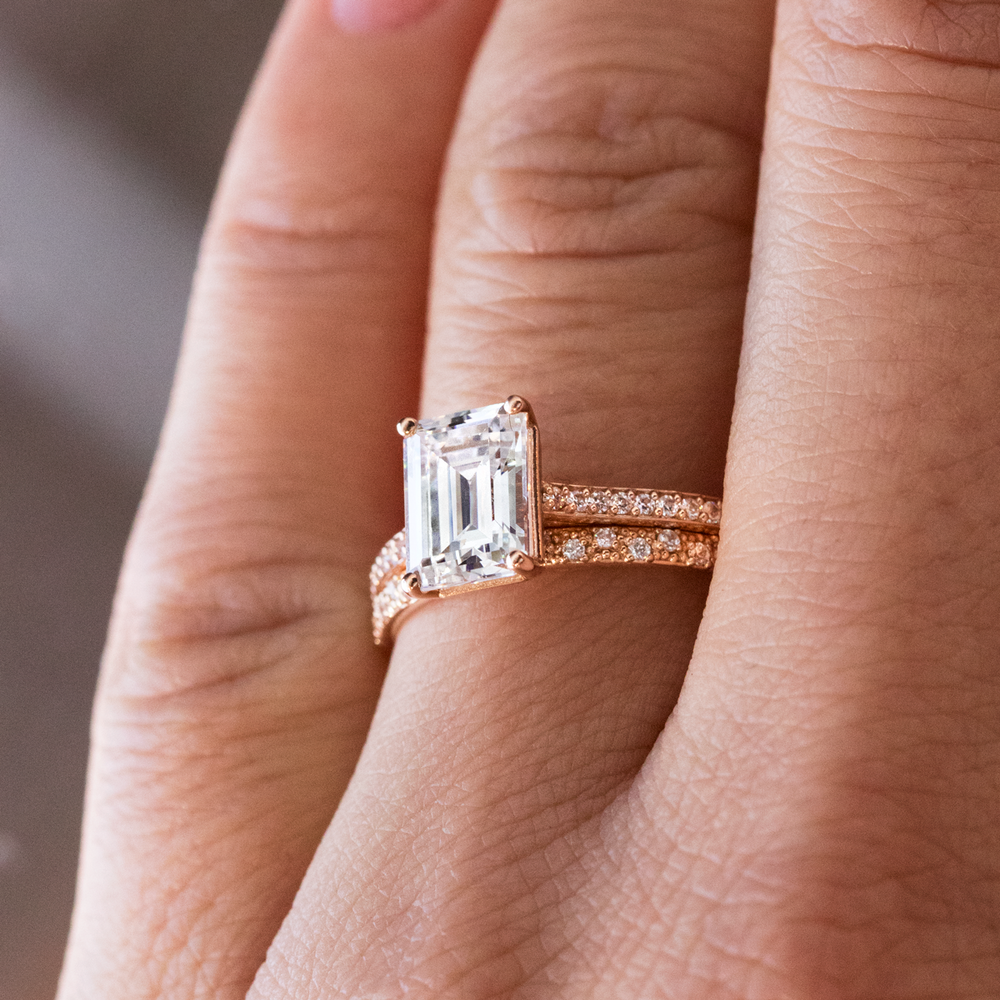 2 CT Round Three Stones Lab Grown Diamond Engagement Ring