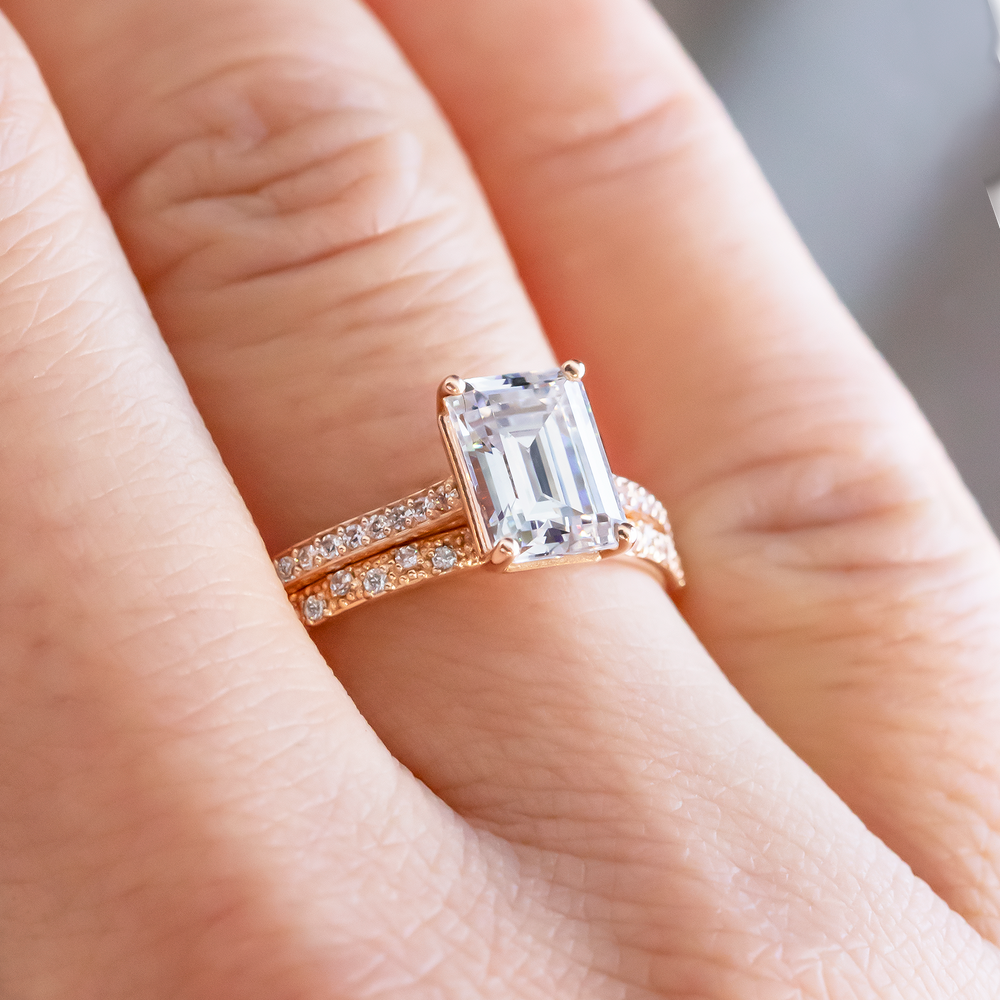 2 CT Round Three Stones Lab Grown Diamond Engagement Ring