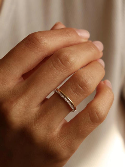 Marquise Cut Cluster Styled Lab Grown Wedding Band