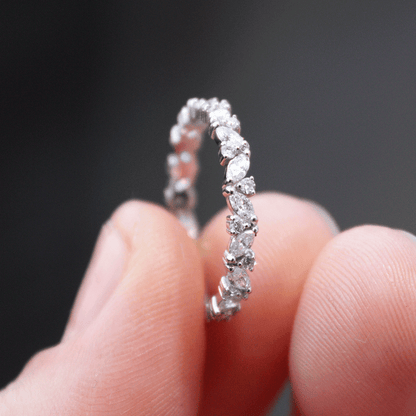 0.37 CT Round Full Eternity Lab Grown Diamond Wedding Band