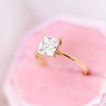 2 CT Round Three Stones Lab Grown Diamond Engagement Ring