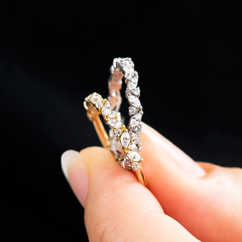 0.37 CT Round Full Eternity Lab Grown Diamond Wedding Band
