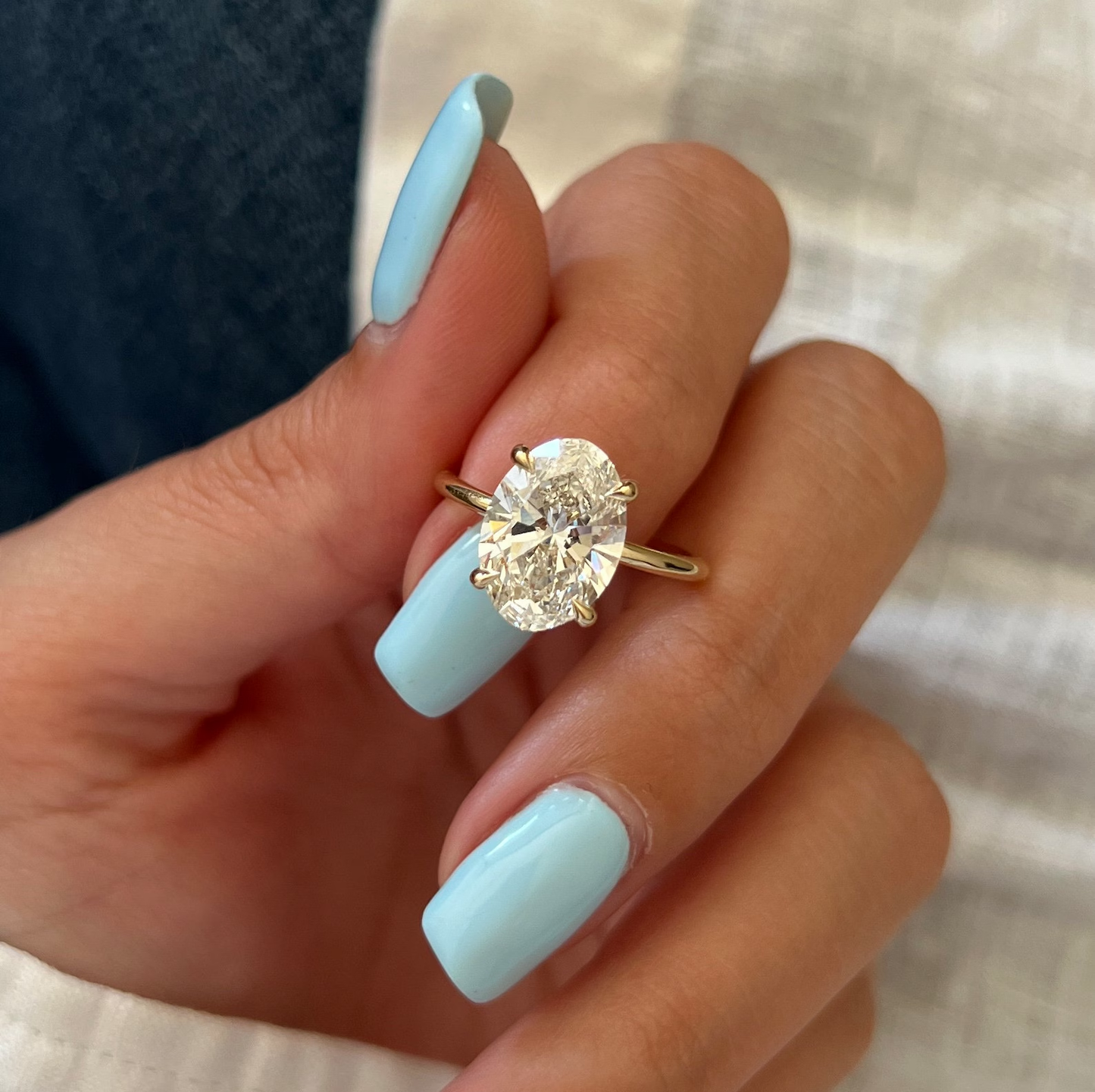 Round Halo, Pave & Split Shank Engagement Ring – 1.93 CT Lab Grown Diamond