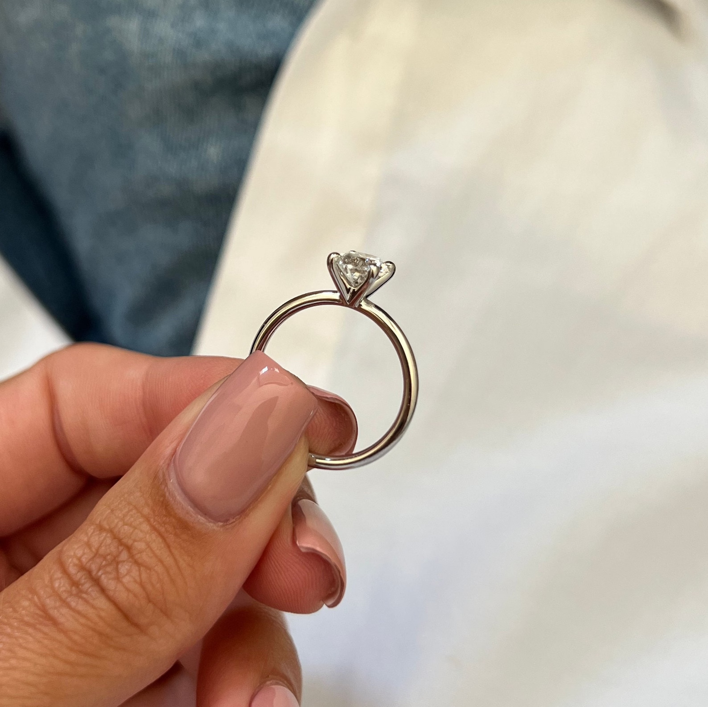 Round Halo, Pave & Split Shank Engagement Ring – 1.93 CT Lab Grown Diamond