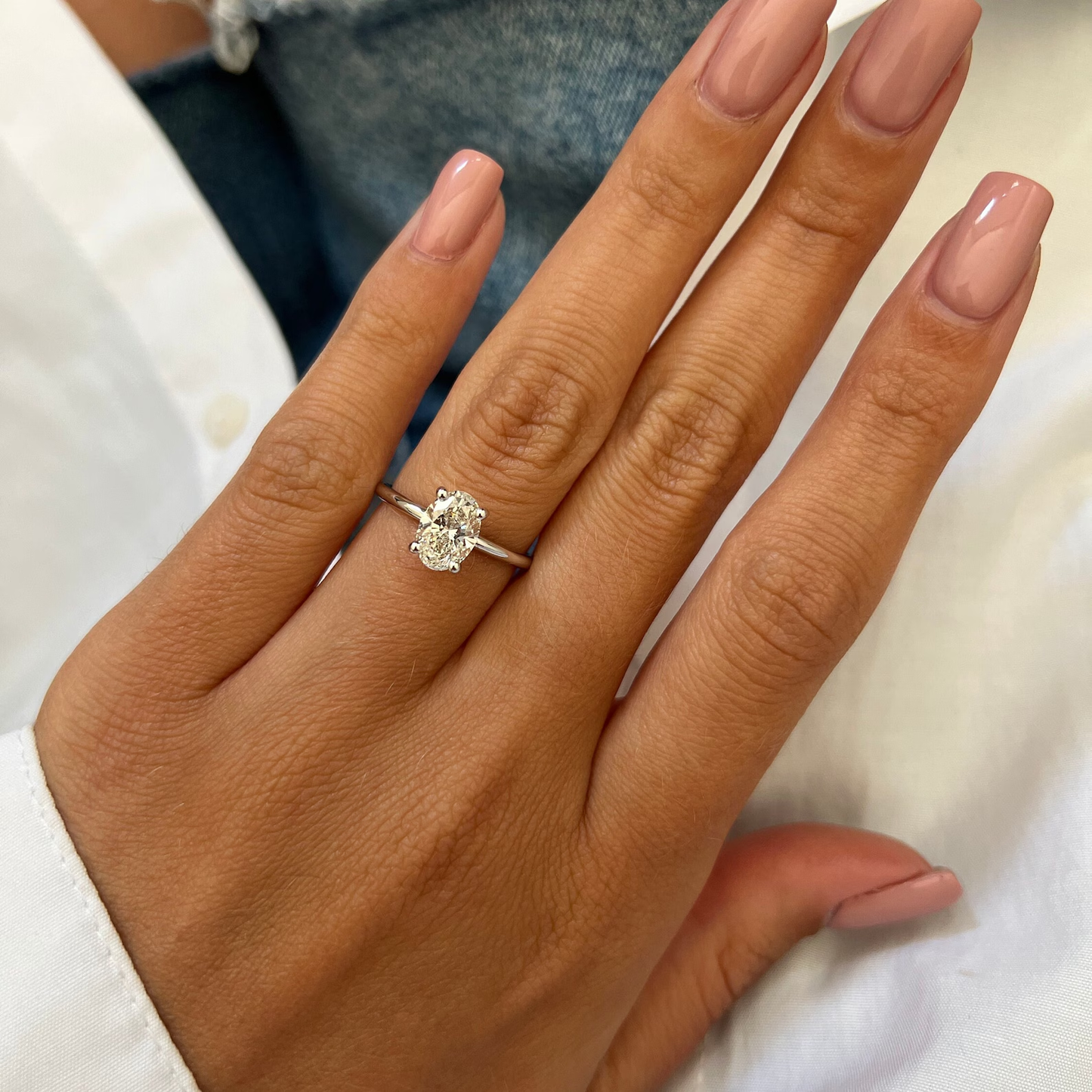 Round Halo, Pave & Split Shank Engagement Ring – 1.93 CT Lab Grown Diamond