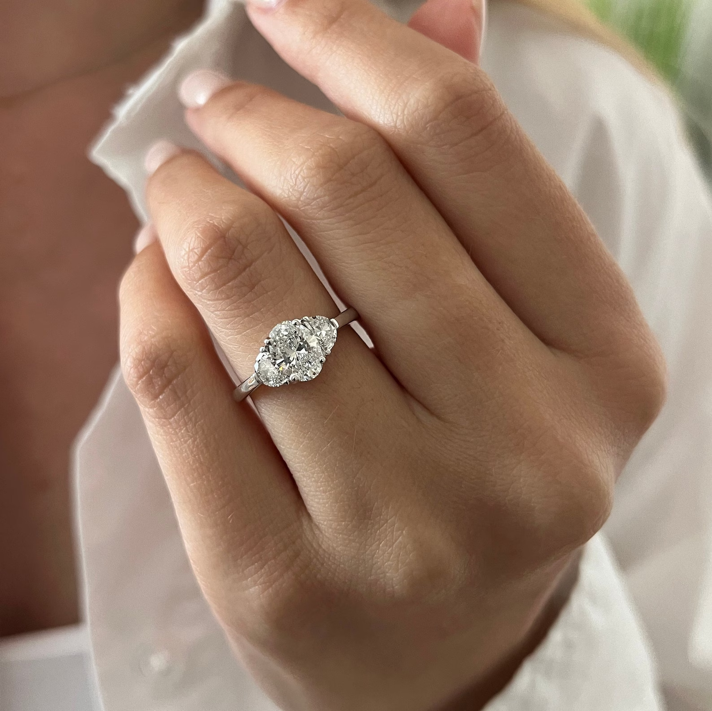 Round Halo, Pave & Split Shank Engagement Ring – 1.93 CT Lab Grown Diamond