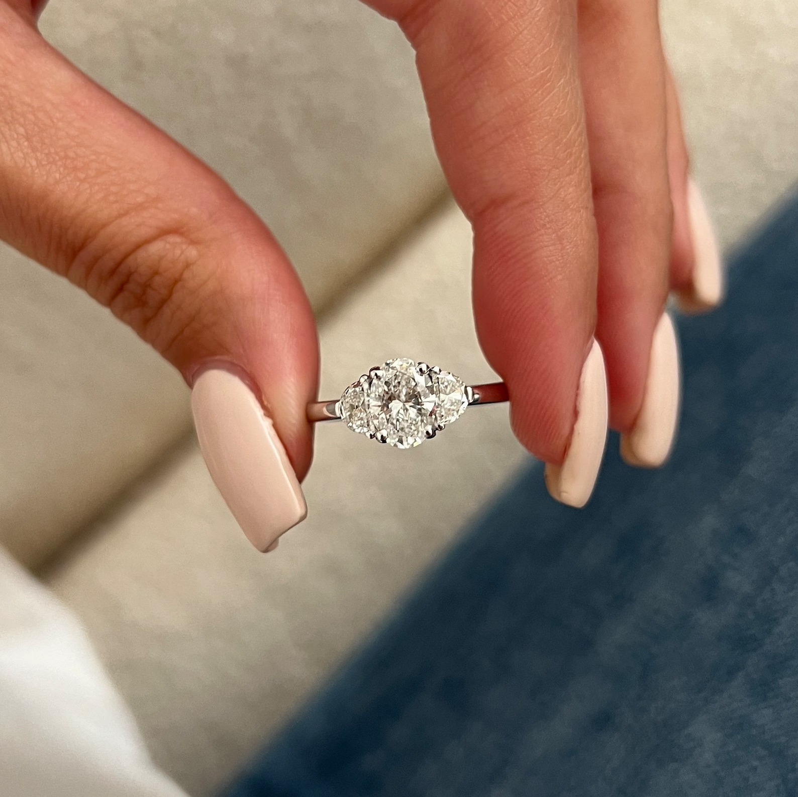 Round Halo, Pave & Split Shank Engagement Ring – 1.93 CT Lab Grown Diamond