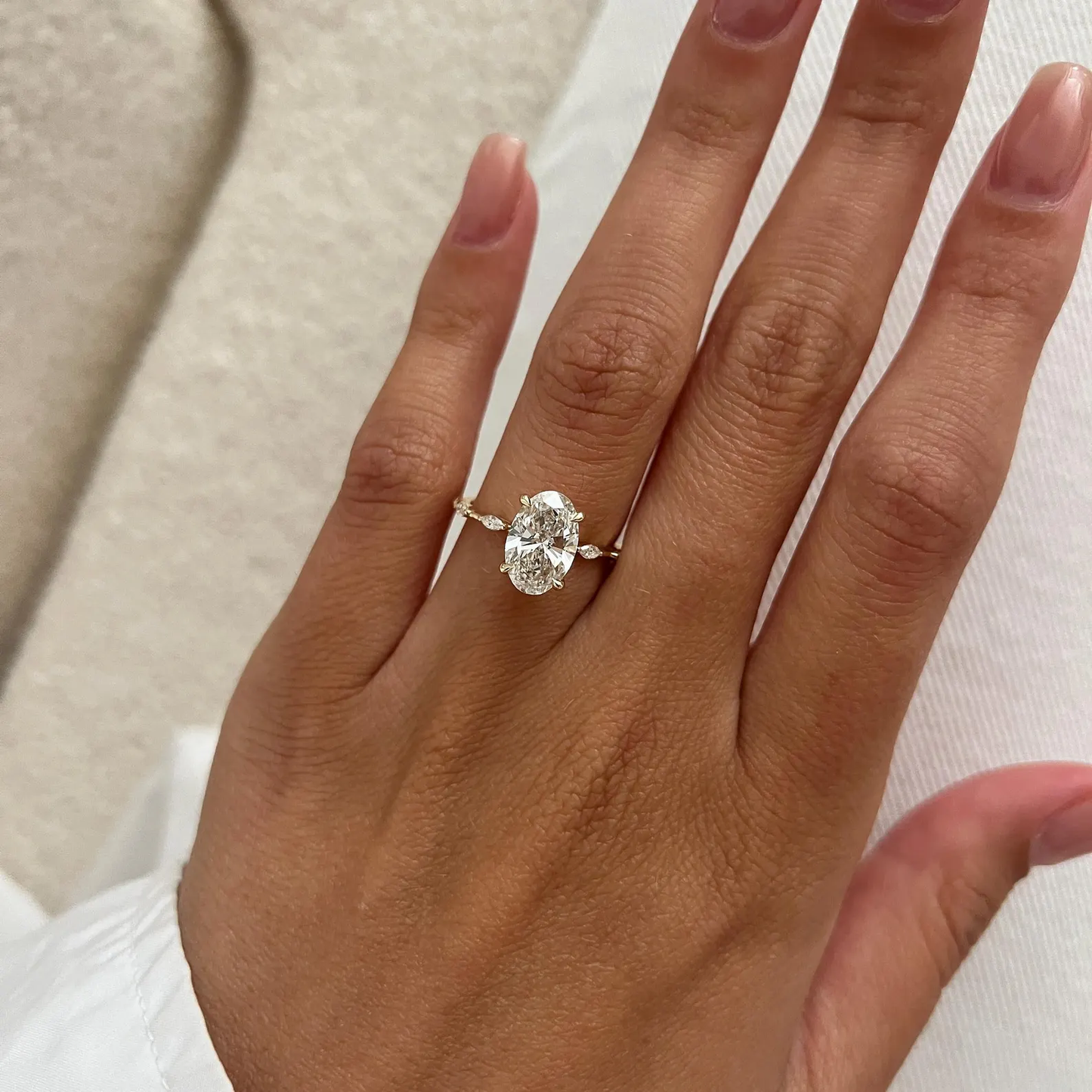 Round Halo, Pave & Split Shank Engagement Ring – 1.93 CT Lab Grown Diamond