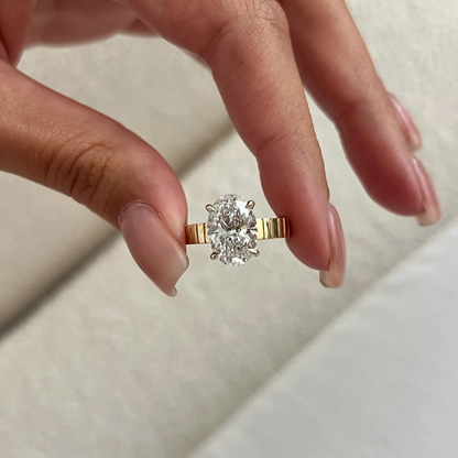 Round Halo, Pave & Split Shank Engagement Ring – 1.93 CT Lab Grown Diamond