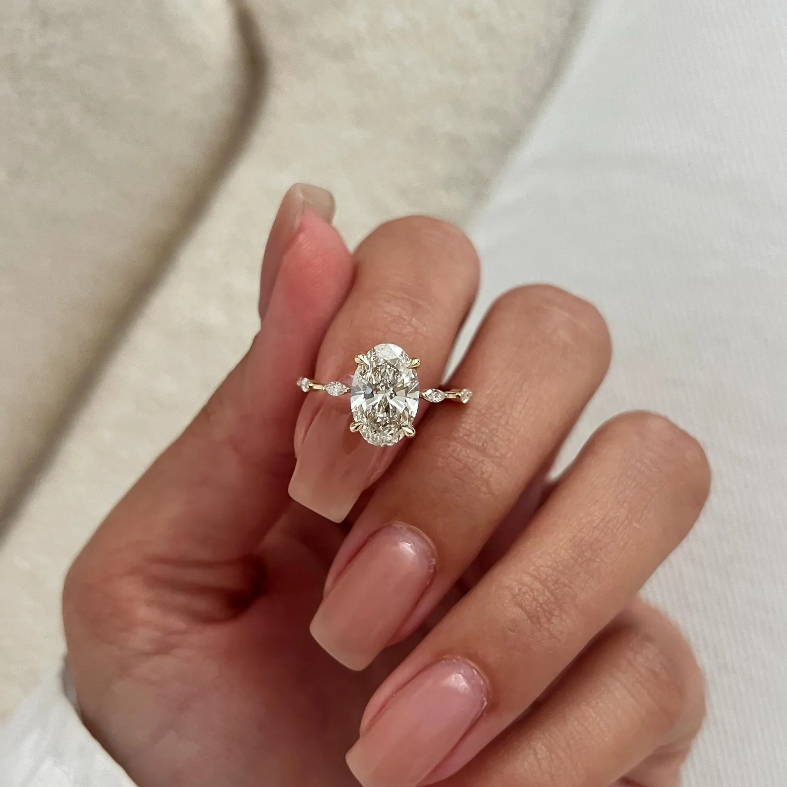 Round Halo, Pave & Split Shank Engagement Ring – 1.93 CT Lab Grown Diamond