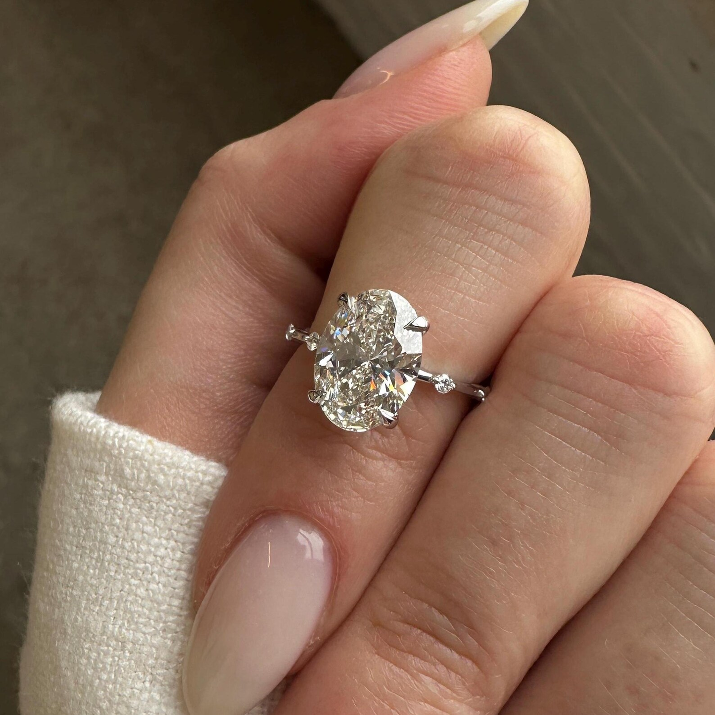 Round Halo, Pave & Split Shank Engagement Ring – 1.93 CT Lab Grown Diamond