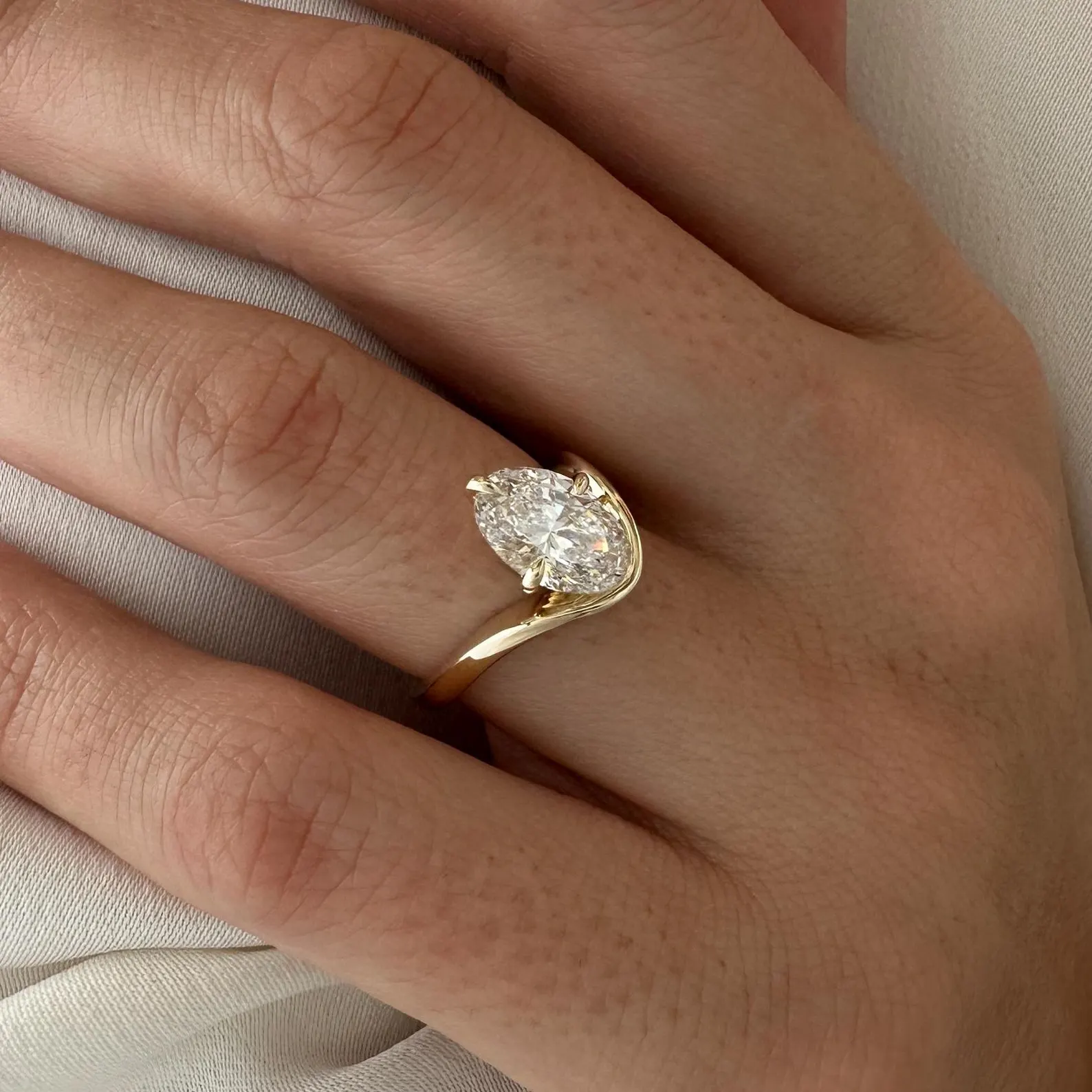 Round Halo, Pave & Split Shank Engagement Ring – 1.93 CT Lab Grown Diamond