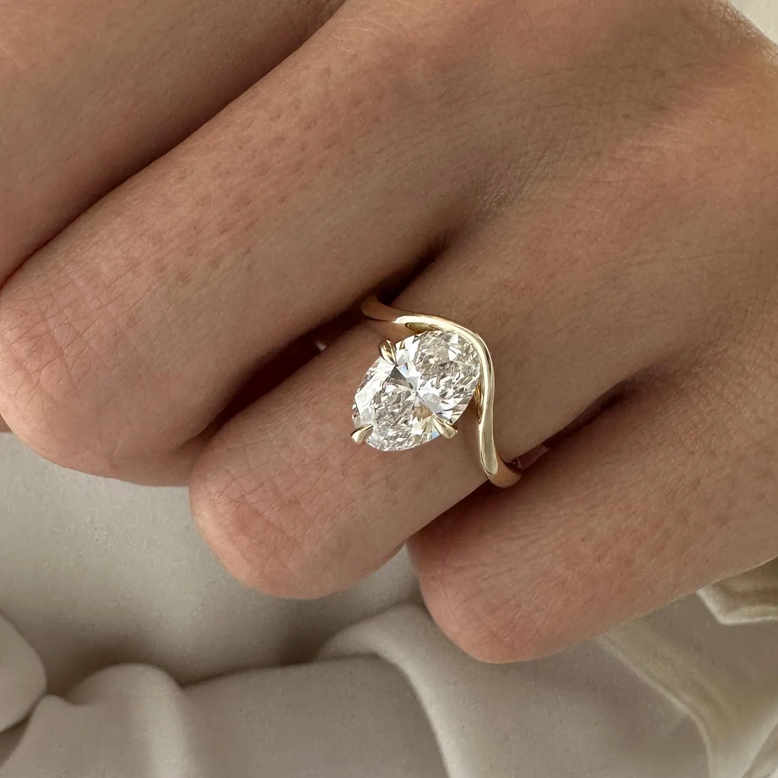 Round Halo, Pave & Split Shank Engagement Ring – 1.93 CT Lab Grown Diamond