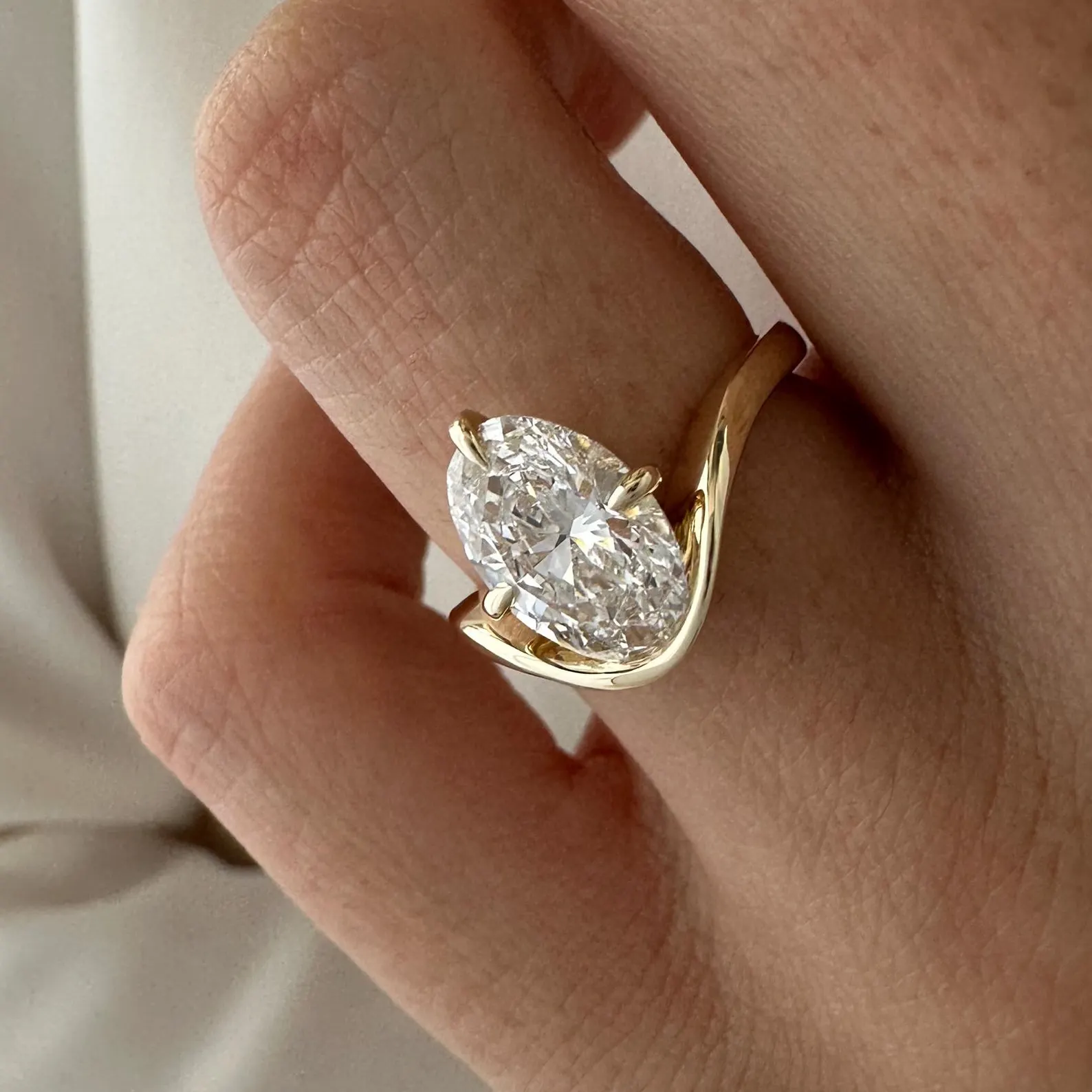 Round Halo, Pave & Split Shank Engagement Ring – 1.93 CT Lab Grown Diamond