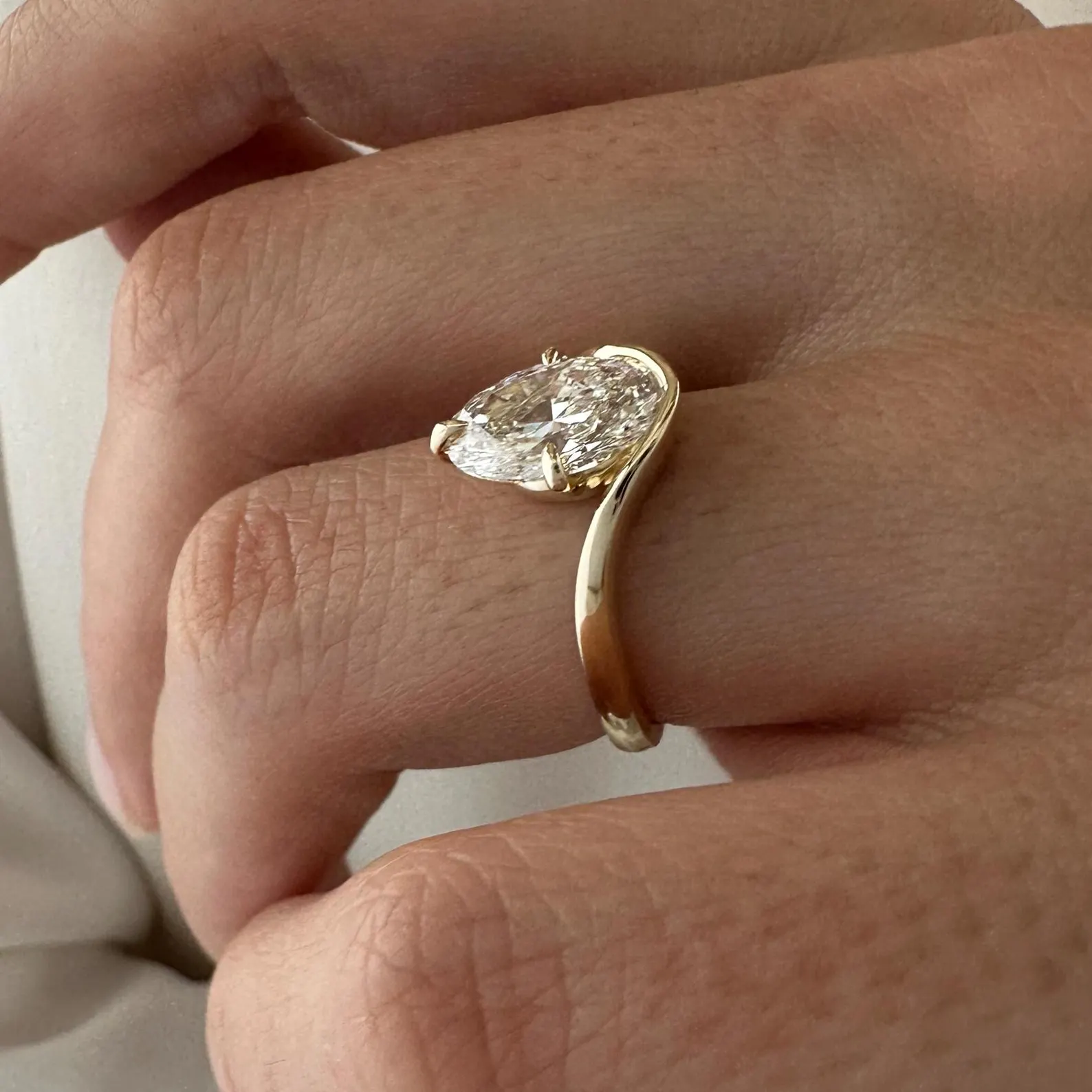 Round Halo, Pave & Split Shank Engagement Ring – 1.93 CT Lab Grown Diamond