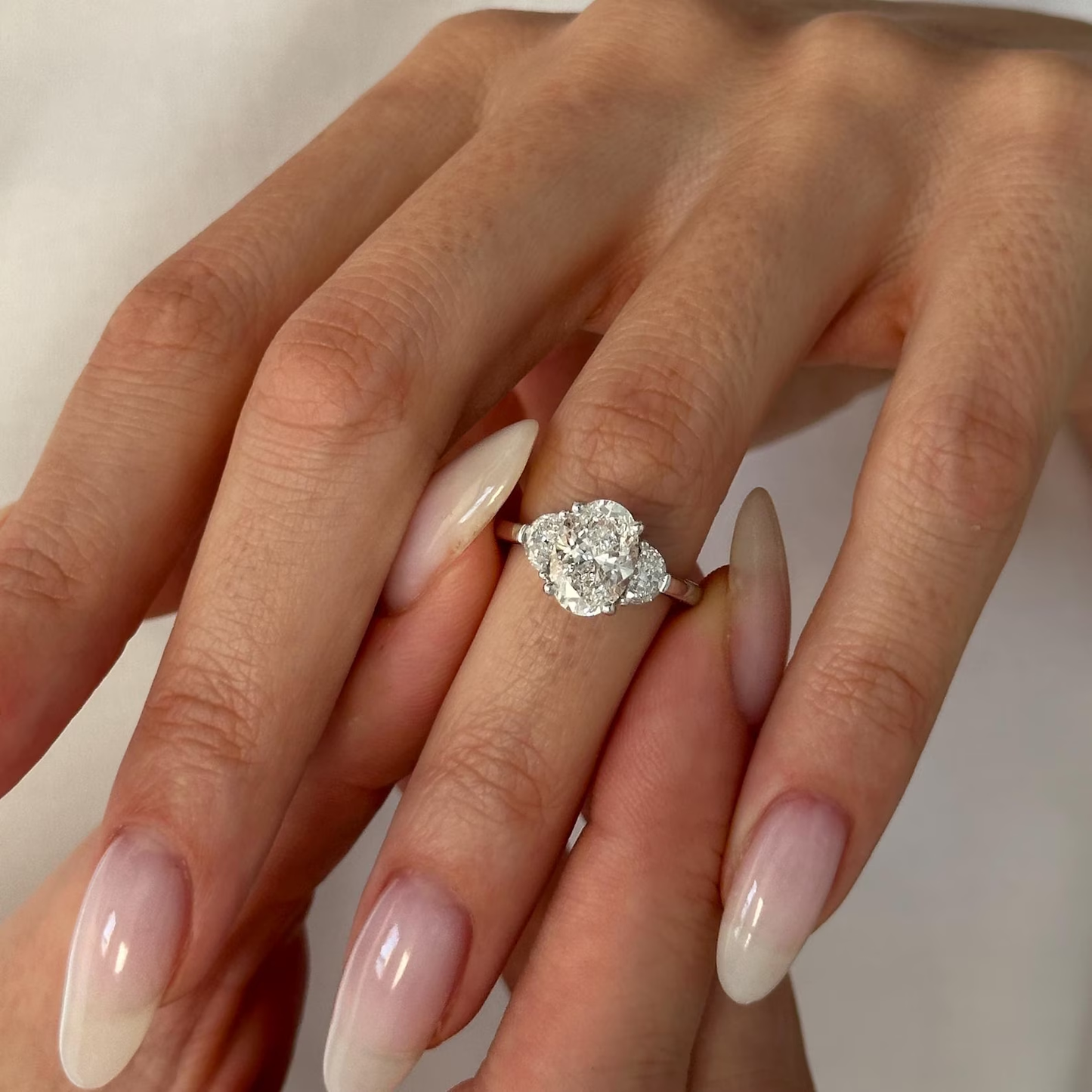 Round Halo, Pave & Split Shank Engagement Ring – 1.93 CT Lab Grown Diamond