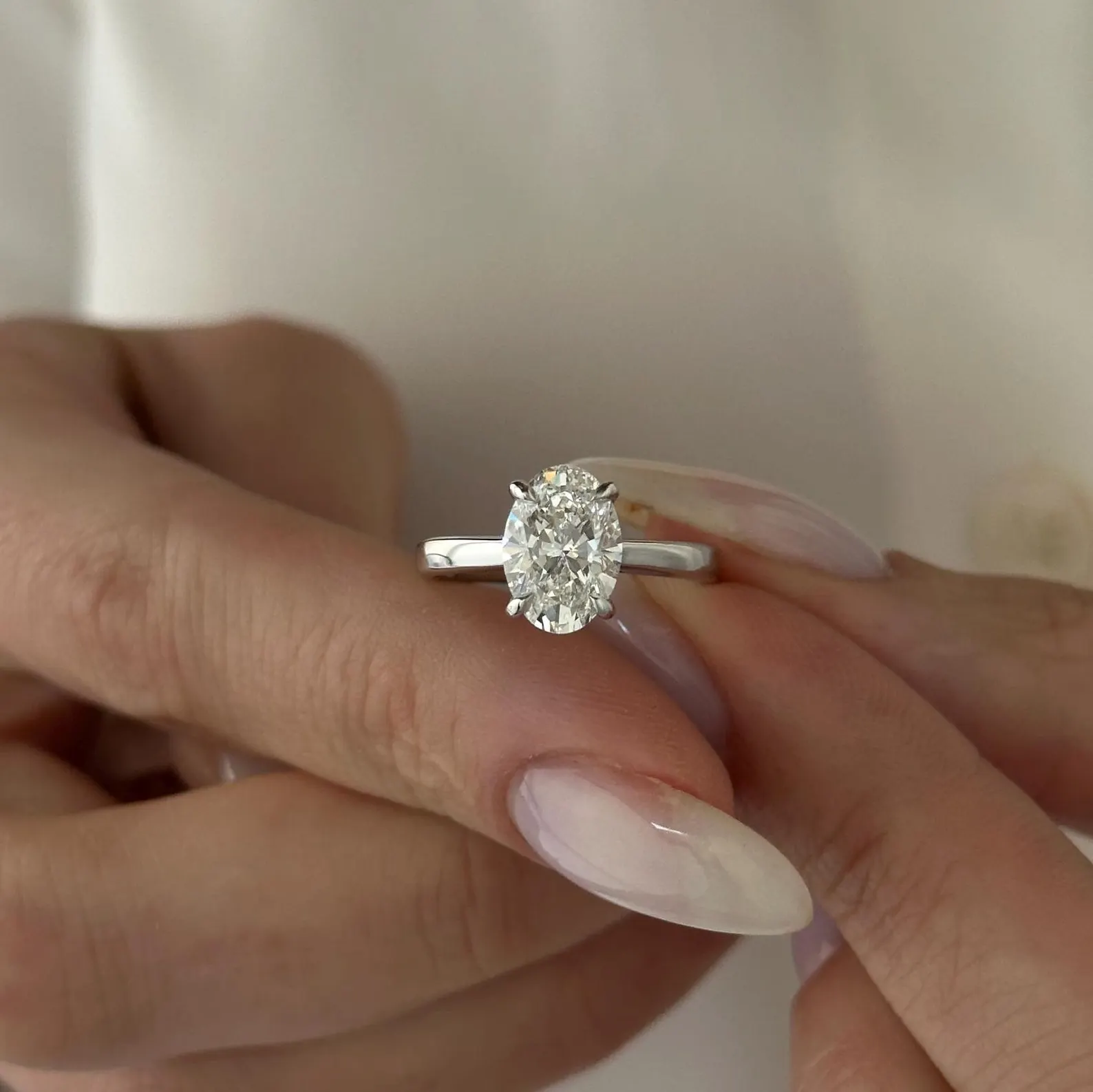 Round Halo, Pave & Split Shank Engagement Ring – 1.93 CT Lab Grown Diamond