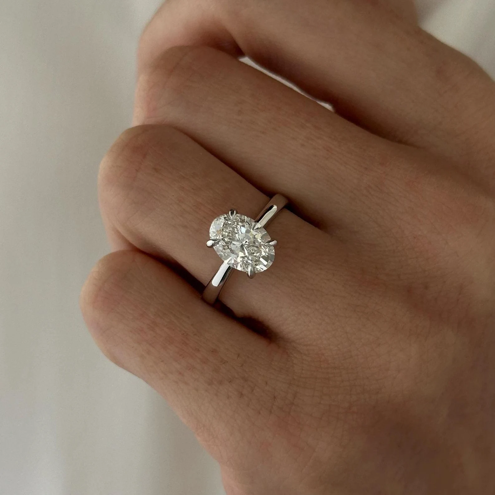 Round Halo, Pave & Split Shank Engagement Ring – 1.93 CT Lab Grown Diamond