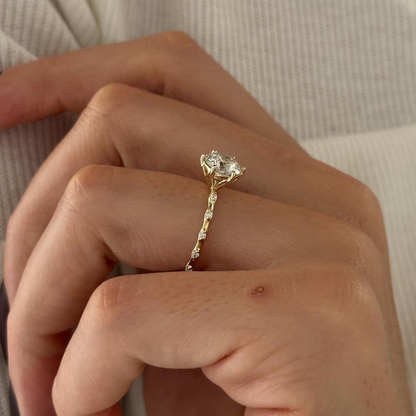 Round Halo, Pave & Split Shank Engagement Ring – 1.93 CT Lab Grown Diamond