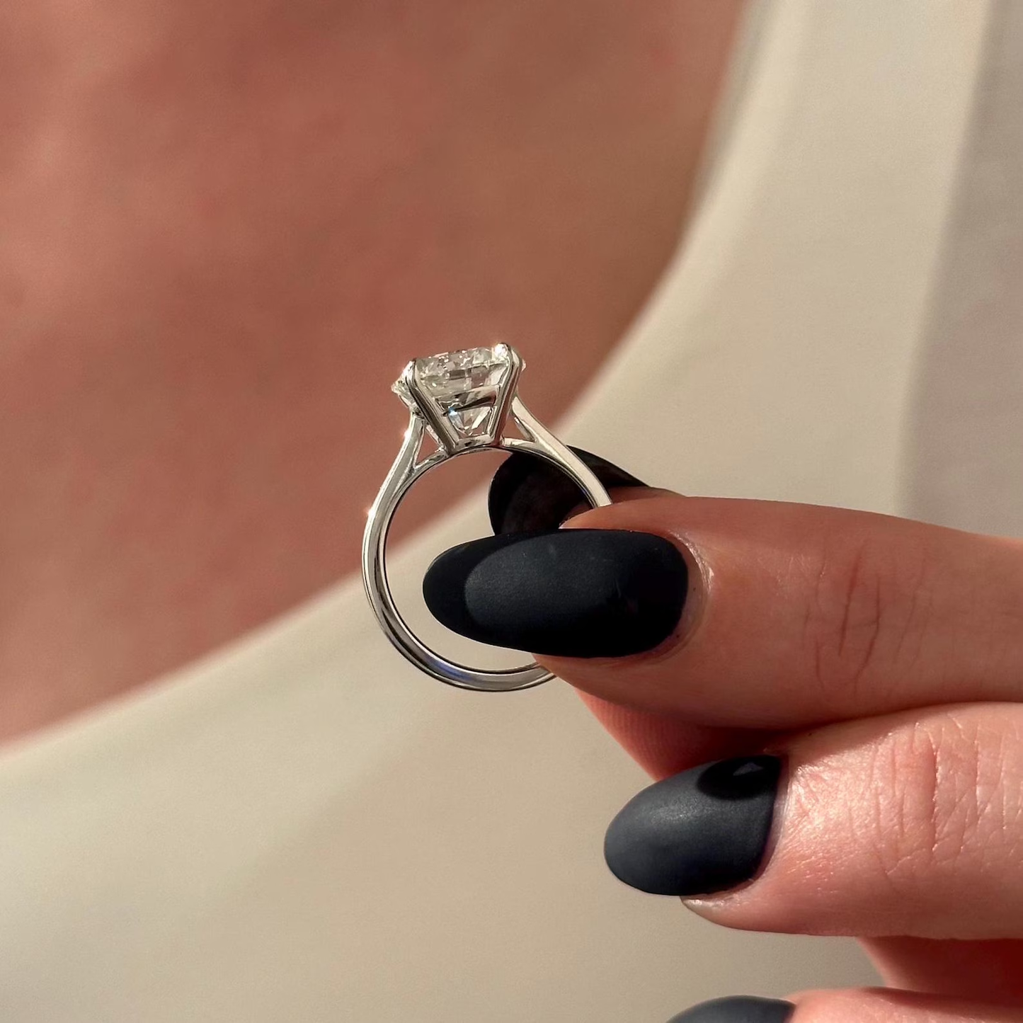 Round Halo, Pave & Split Shank Engagement Ring – 1.93 CT Lab Grown Diamond