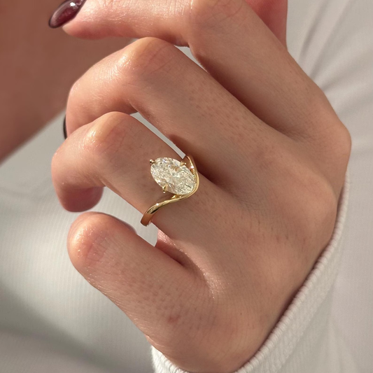 Round Halo, Pave & Split Shank Engagement Ring – 1.93 CT Lab Grown Diamond