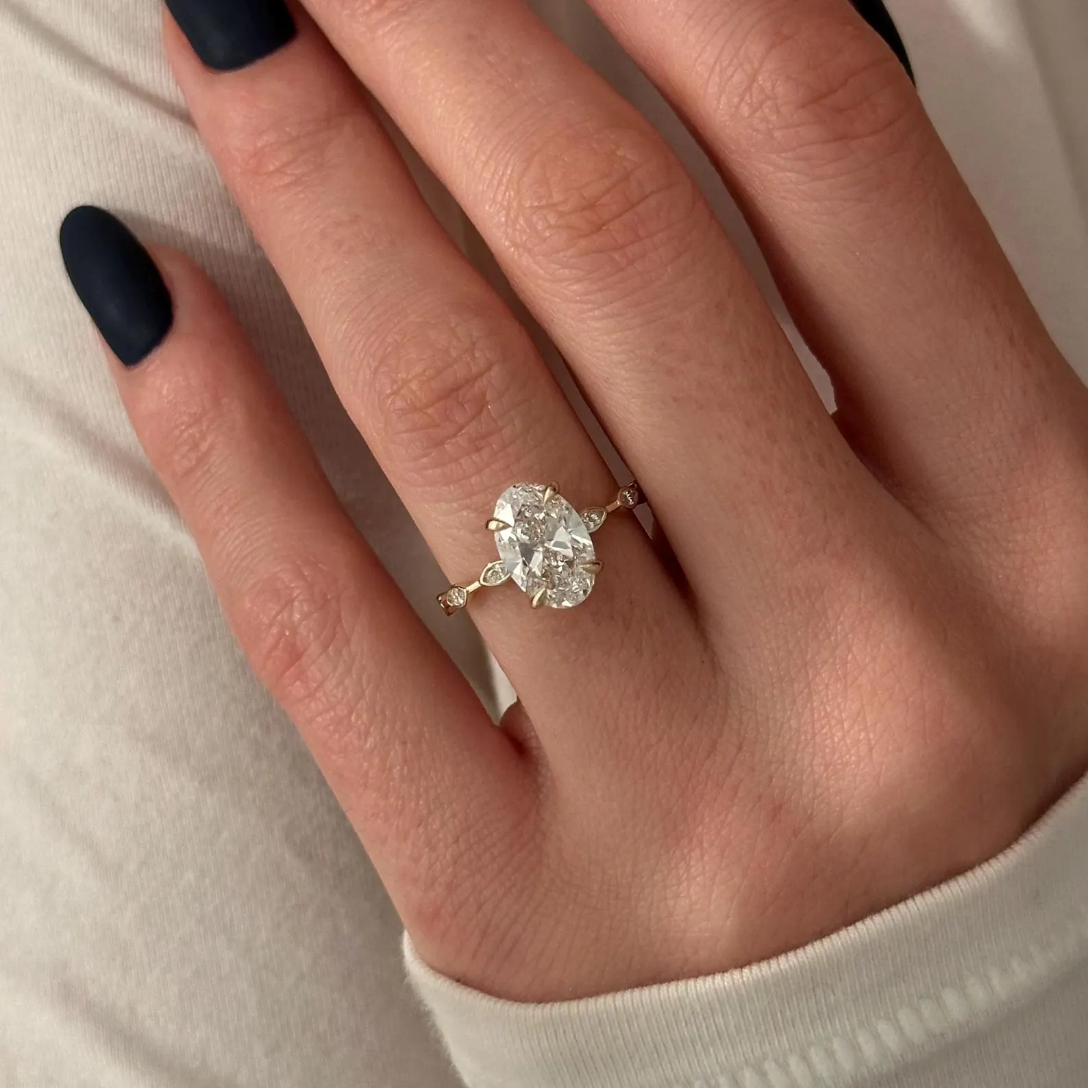 Round Halo, Pave & Split Shank Engagement Ring – 1.93 CT Lab Grown Diamond