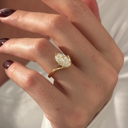 Round Halo, Pave & Split Shank Engagement Ring – 1.93 CT Lab Grown Diamond