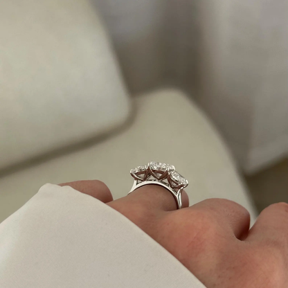Round Halo, Pave & Split Shank Engagement Ring – 1.93 CT Lab Grown Diamond