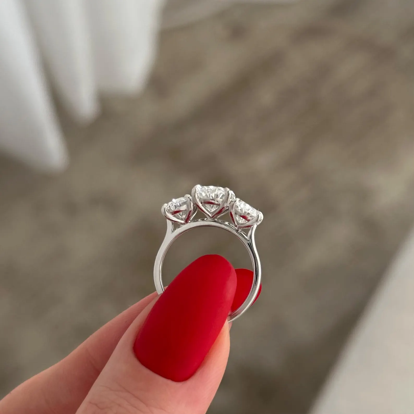 Round Halo, Pave & Split Shank Engagement Ring – 1.93 CT Lab Grown Diamond