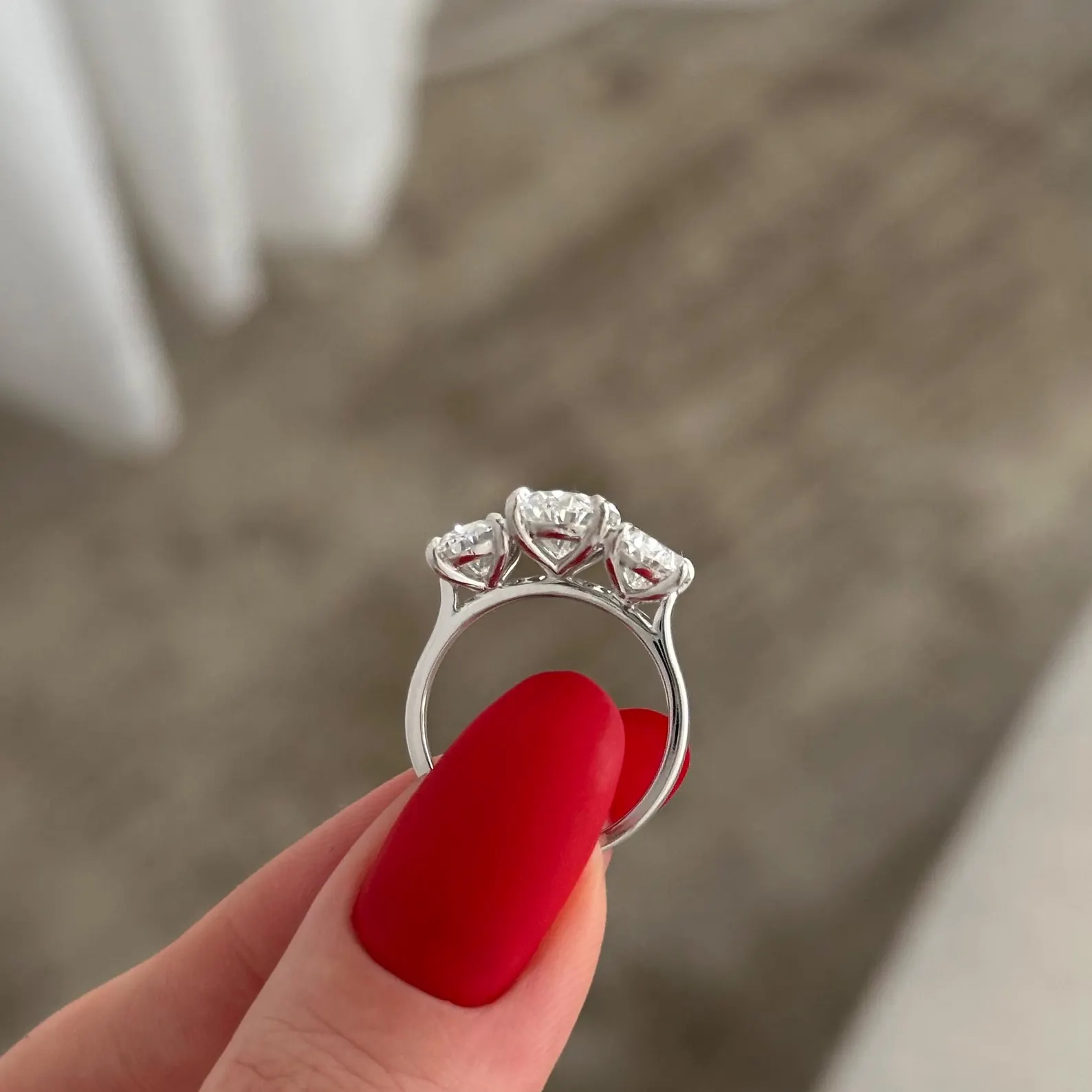 Round Halo, Pave & Split Shank Engagement Ring – 1.93 CT Lab Grown Diamond