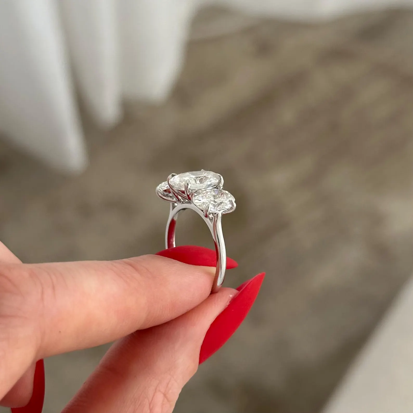 Round Halo, Pave & Split Shank Engagement Ring – 1.93 CT Lab Grown Diamond
