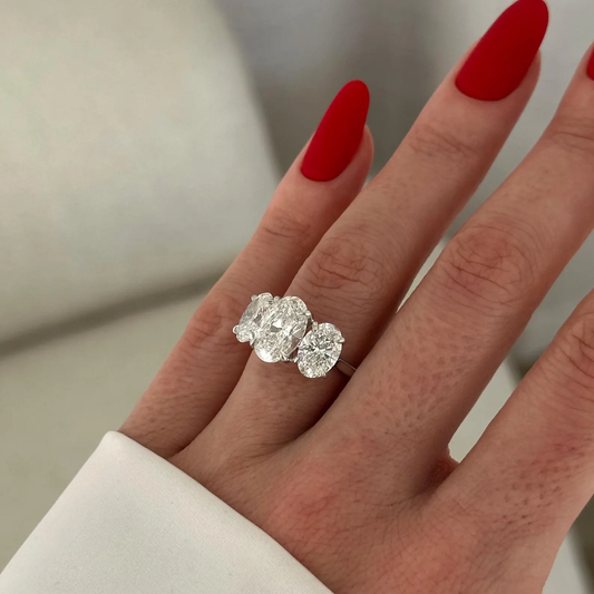 Round Halo, Pave & Split Shank Engagement Ring – 1.93 CT Lab Grown Diamond