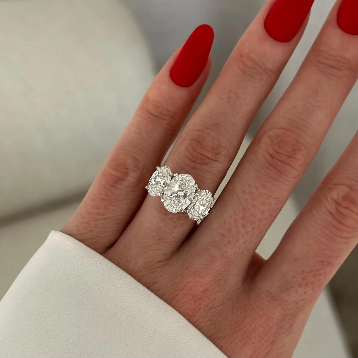 Round Halo, Pave & Split Shank Engagement Ring – 1.93 CT Lab Grown Diamond