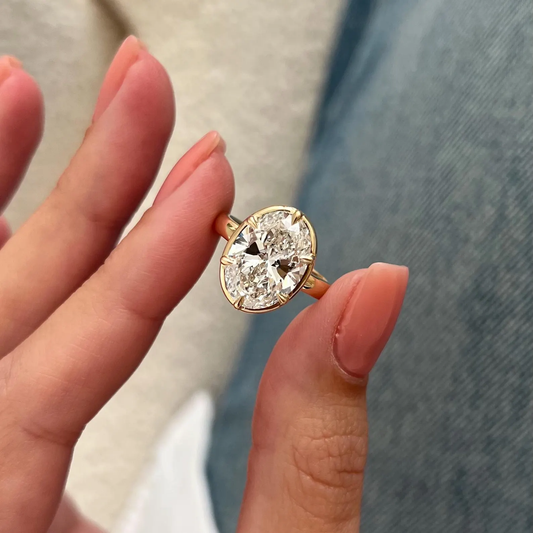Round Halo, Pave & Split Shank Engagement Ring – 1.93 CT Lab Grown Diamond