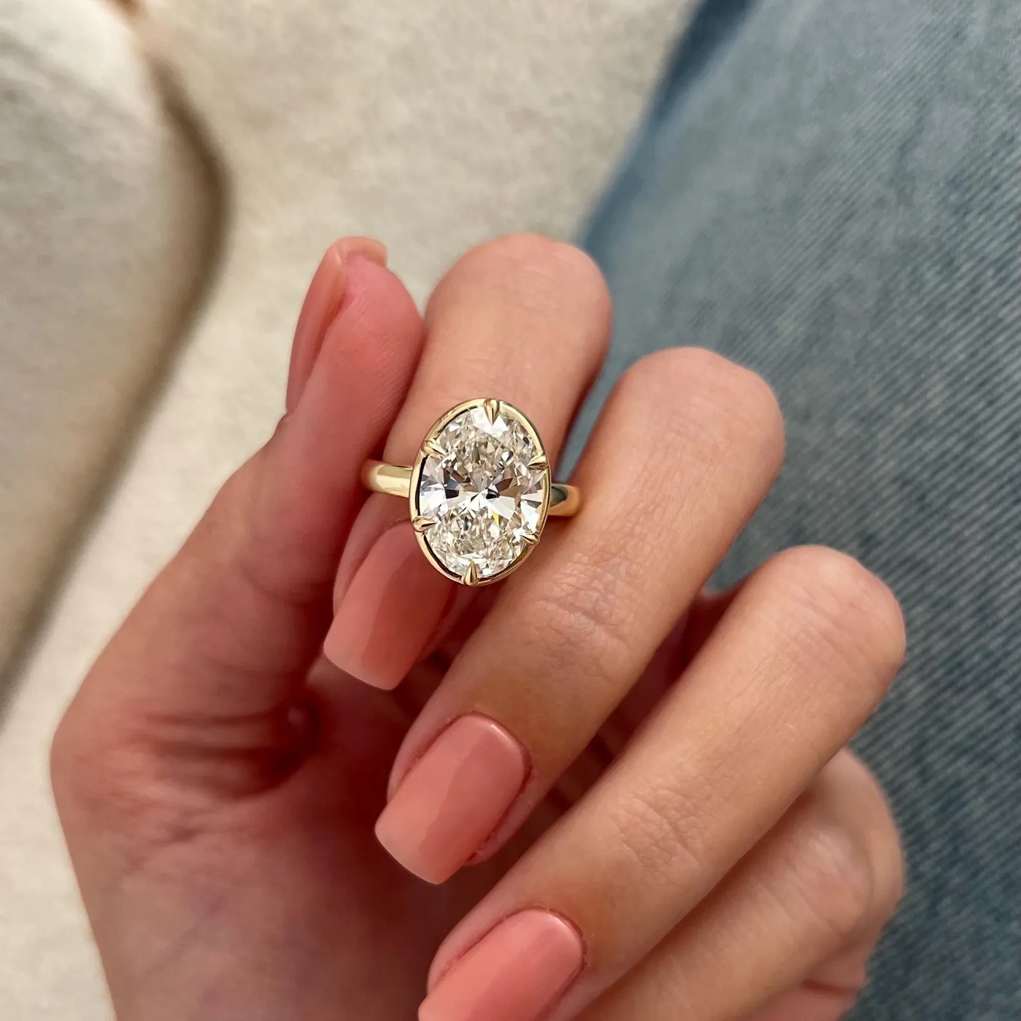Round Halo, Pave & Split Shank Engagement Ring – 1.93 CT Lab Grown Diamond