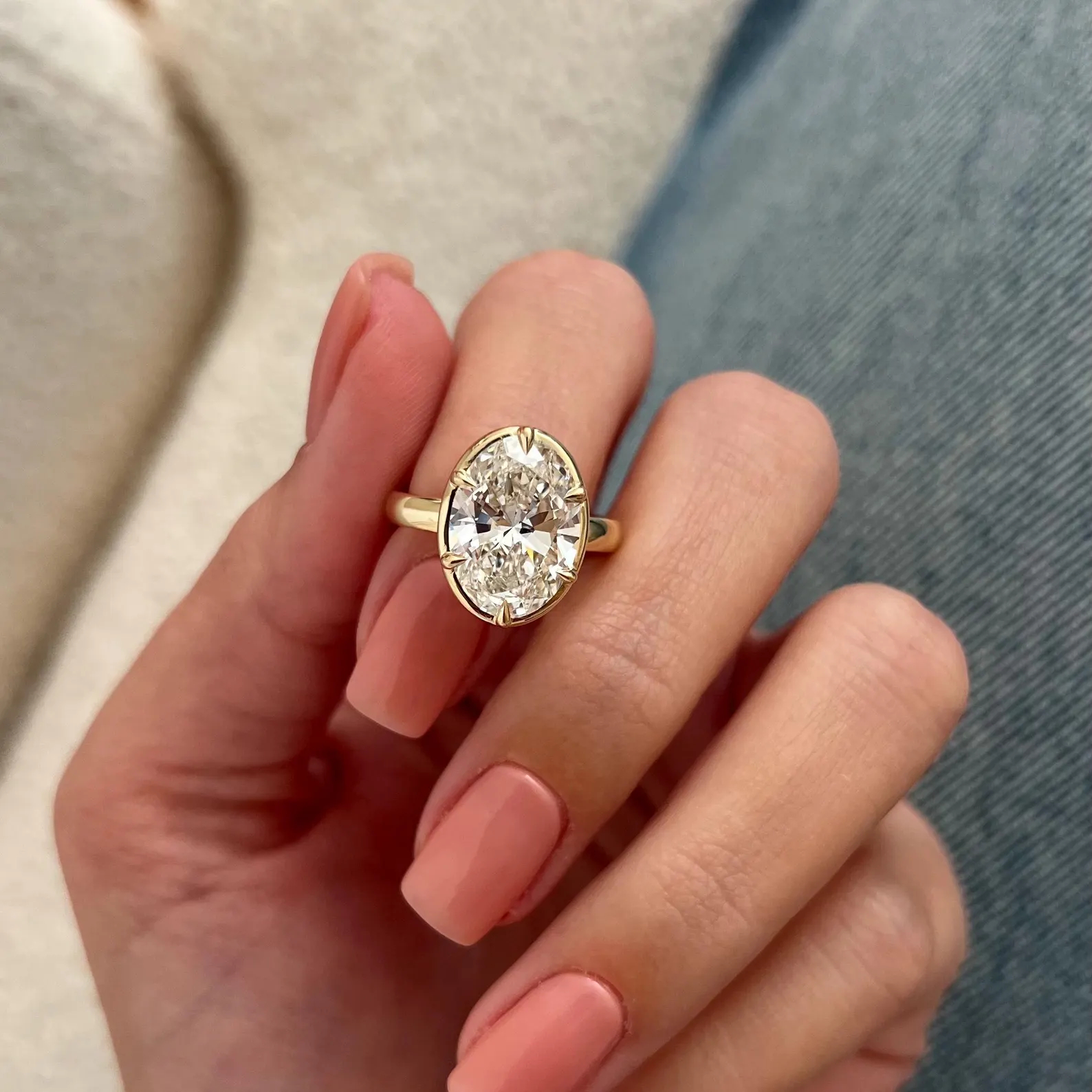 Round Halo, Pave & Split Shank Engagement Ring – 1.93 CT Lab Grown Diamond