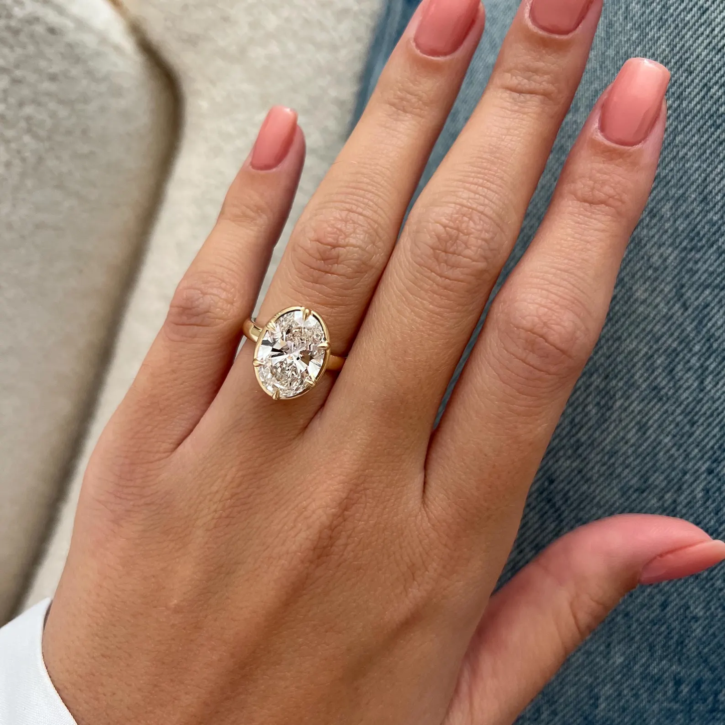 Round Halo, Pave & Split Shank Engagement Ring – 1.93 CT Lab Grown Diamond