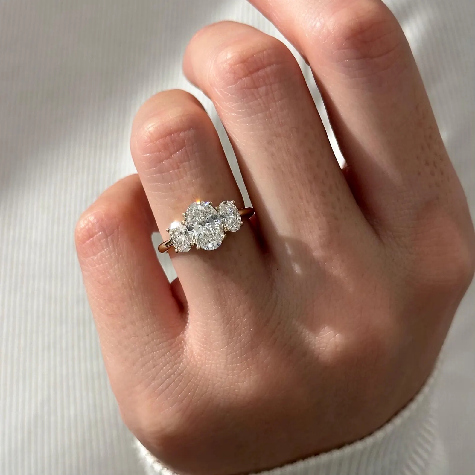Round Halo, Pave & Split Shank Engagement Ring – 1.93 CT Lab Grown Diamond