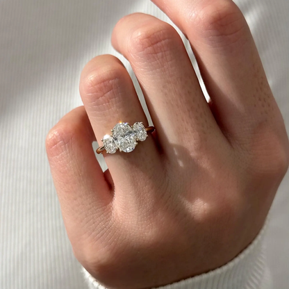 Round Halo, Pave & Split Shank Engagement Ring – 1.93 CT Lab Grown Diamond