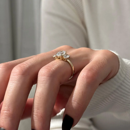 Round Halo, Pave & Split Shank Engagement Ring – 1.93 CT Lab Grown Diamond