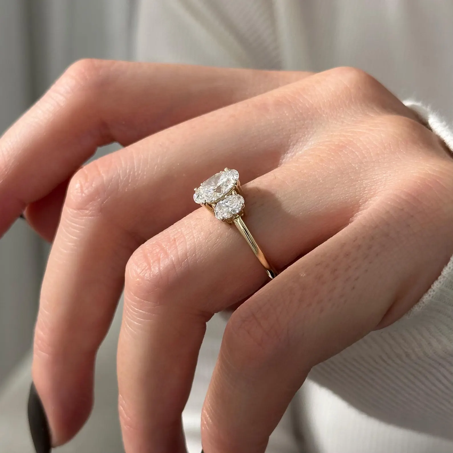 Round Halo, Pave & Split Shank Engagement Ring – 1.93 CT Lab Grown Diamond