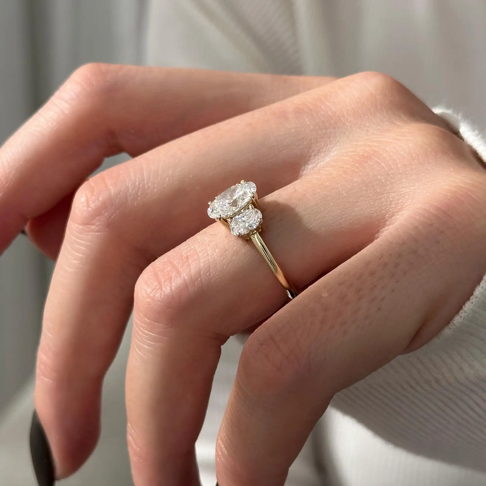 Round Halo, Pave & Split Shank Engagement Ring – 1.93 CT Lab Grown Diamond