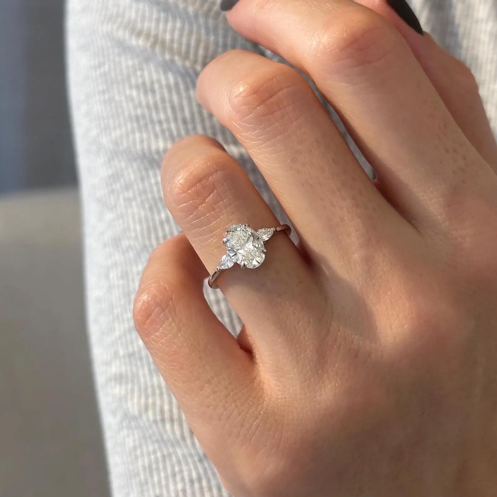 Round Halo, Pave & Split Shank Engagement Ring – 1.93 CT Lab Grown Diamond